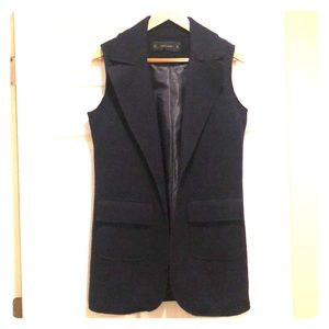 Zara Wool Blend Long Vest